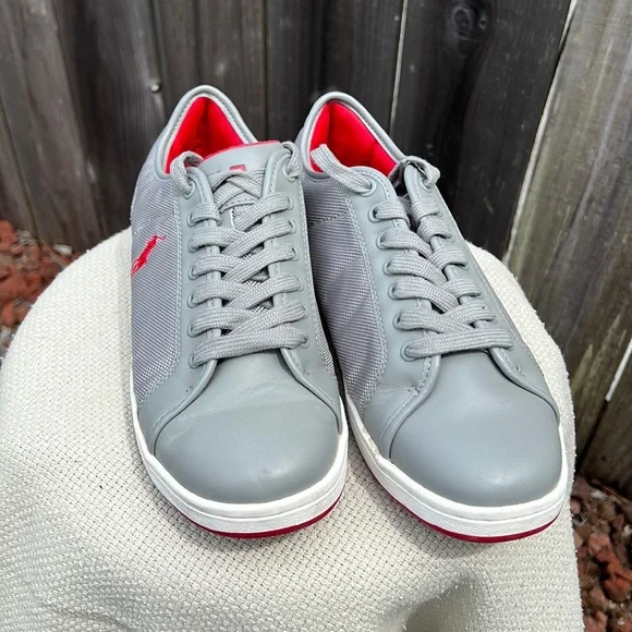 Polo Ralph Lauren Court Mid Pro Sneaker Red White & Blue Shoes Men’s 10.5D NEW Polo Ralph Lauren Court Mid Pro Sneaker Red White & Blue  main image 4